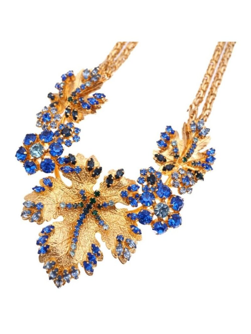 Dior Rhinestone Necklace Vintage Ri - Picture 1 of 10